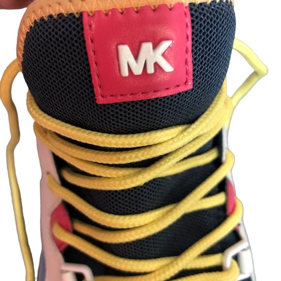 Michael Kors Wedge Trainer Womens 9M Blue White Sneakers Athletic Workout Shoes - Picture 9 of 16